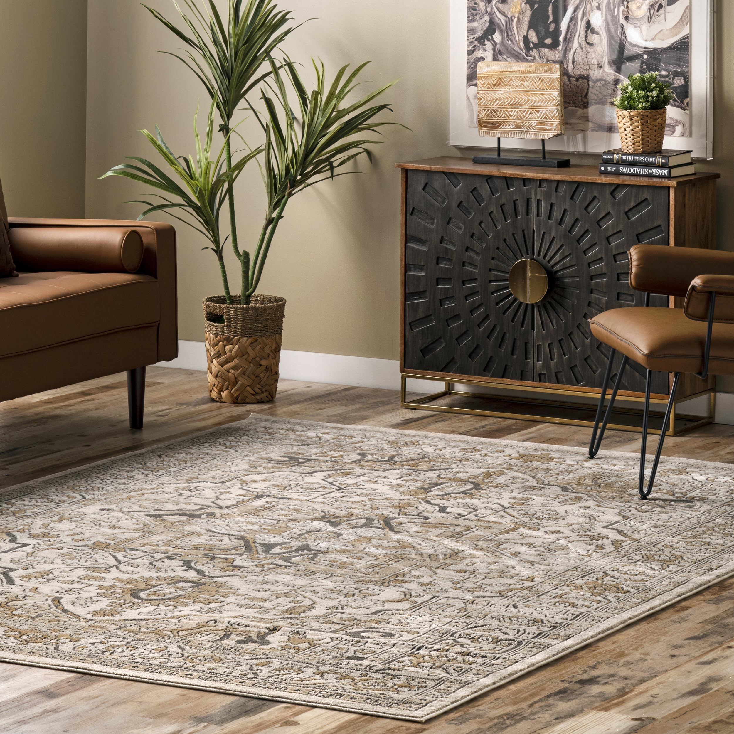 Amazon.com: nuLOOM Darcie Traditional Medallion Area Rug, 4x6